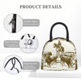 thumbnail image 4 of Easygdp Cattle Drive By Two Cowboys Bolsa de Almuerzo Insulada Grande, Forro de Aluminio, Diseño Espacioso, a Prueba de Fugas, Ideal para Trabajo, Picnics, Viajes y Actividades al Aire Libre, 4 of 6