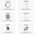 thumbnail image 2 of Nuna - Emotion Tracking Smart Pendant, emotional wellness wearable, blending neuroscience, AI, and mindful design - Silver, 2 of 8