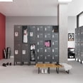 thumbnail image 4 of KAER Metal Locker with 5 Doors 66“ Storage Locker for Employees andstudent with Card Slot Lockable Steel Locker for School Gym Home Office Staff, 4 of 7