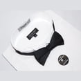 thumbnail image 5 of Men's Tuxedo shirt MILANI Wing Tip Formal Pleated Front After Six Wedding White, 5 of 5