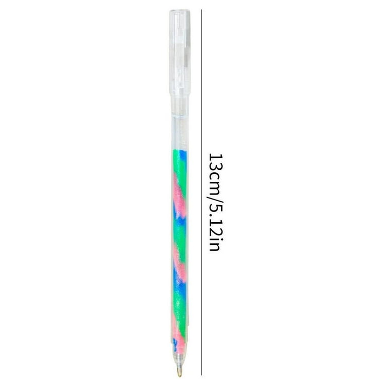 0.5 mm Gel Pens Fine Point Black Ink Retractable Gel Ink Pens Gradient  Colored Pens with Aesthetic Gradient Color Pen Shell for Journaling  Sketching