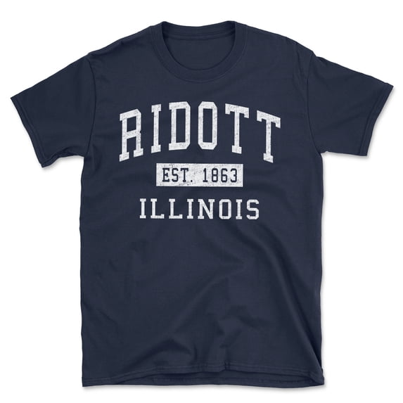 Ridott Illinois Classic Established Men's Cotton T-Shirt