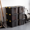 thumbnail image 6 of IRIS, 12 Gal Plastic Storage Bins with Sealed Lids, Black Gasket Box Airtight Containers 6Pk, 6 of 10