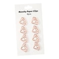 thumbnail image 2 of 8x Clips de papel bonitos, accesorios para marcapáginas, alambre de papelería reutilizable de Metal para carpetas de tarjetas, álbumes, archivos de Diamante Macarena Clips de papel, 2 of 8