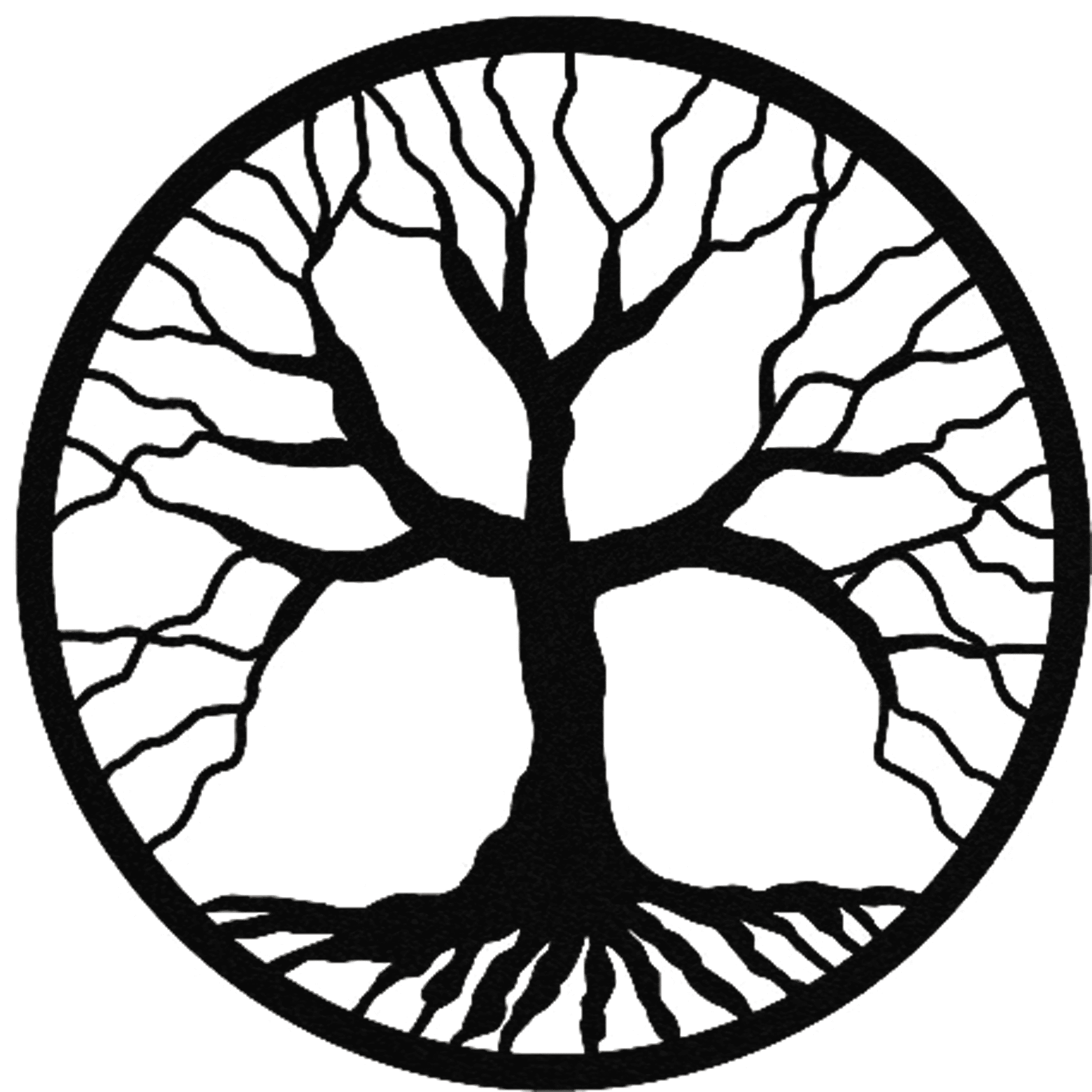 Tree of Life Roots Metal Wall Art