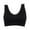 Black, variant on Fymall Women's Sports Bra Lace Top Stretch Fitness Yoga Gym Vest