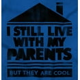 thumbnail image 2 of Live With Parents Slacker Funny Unisex Plus Fleece Graphic Sweatshirt Brisco Brands 5X, 2 of 5