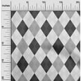thumbnail image 2 of oneOone Cotton Cambric Dark Gray Fabric Check Argyle Diy Clothing Quilting Fabric Print Fabric By Yard 42 Inch Wide, 2 of 5