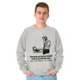 thumbnail image 3 of Full Time Job Fantasy Football Sports Men's Crewneck Sweatshirt Brisco Brands X, 3 of 5