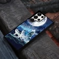thumbnail image 4 of WIRESTER Shockproof Soft Rubber Cover Case for Samsung Galaxy S25 Ultra 6.8" 2025, Wolf Pack Moon, 4 of 5