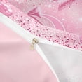 thumbnail image 3 of Meiyoeat Glitter Pink Letter D Twin Duvet Cover, Sparkle Bow Print Twin Bedding for Bedroom,Pink Reversible,2pcs,No Comforter, 3 of 5