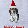 thumbnail image 2 of CafePress - Beagle Christmas - Cute Infant Baby Football Bodysuit, 2 of 3