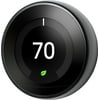 Pre-Owned Google Nest Learning 3rd Generation Smart Thermostat (Mirror Black) T3018US (Good)