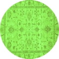 thumbnail image 1 of Ahgly Company Indoor Round Abstract Green Modern Area Rugs, 8' Round, 1 of 4