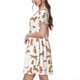 thumbnail image 2 of Balery Labrador Retriever Dog Vestidos sueltos de manga corta para mujer, vestidos de verano 2025, vestidos casuales de corte A con vuelo., 2 of 6
