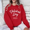thumbnail image 4 of Penkiiy Valentines Sweatshirts for Women - Cute Valentine Sweatshirt Casual Heart Grahic Pullover Tops XS Red, 4 of 7