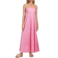 thumbnail image 2 of Wangsaura Robe Élégante Sans Manches pour Femmes, Été, Imprimé Rayé/floral, Dos Nu, Robe de Soirée Fluide avec Poche, 2 of 9