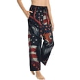 thumbnail image 2 of Daiia Modern USA Deer Head Women's Sleep Pant with Pockets and Drawstring,Pajama Pants-X-Large, 2 of 9