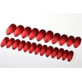 thumbnail image 4 of 24pcs Stiletto False Nails Almond Fake Nails Acrylic Long Tips 12 Sizes with Glue (Matte Metallic Red), 4 of 7