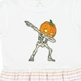 thumbnail image 4 of Inktastic Halloween Dabbing Great Pumpkin Skeleton Girls Toddler Dress, 4 of 5