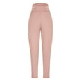 thumbnail image 5 of Gkeoshab Crz Yoga 2026 New Women's Slim-Fit Solid Yoga Leggings - Polyester Spandex Workout Pants for Running & Fitness Pink XL, 5 of 8