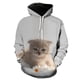 thumbnail image 3 of Sudadera con capucha con diseño de gato en 3D para hombre y mujer, sudadera con capucha para niño y niña, sudadera con capucha de animales, ropa de calle, jerséis para hombre, 3 of 5