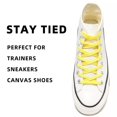 thumbnail image 5 of 3pair Double Layers Flat Shoelaces Yellow for Sneakers Adults Kids 36 45 72 Inch, 5 of 7