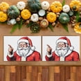 thumbnail image 5 of Christmas Placemat for Dining Table Home Coffee Table Deco Santa Claus Fade-Resistant Entrance Mats 6PCS 17.7x13 Inches Non-Slip Heat-Resistant Durable Entryway Doormats, 5 of 5