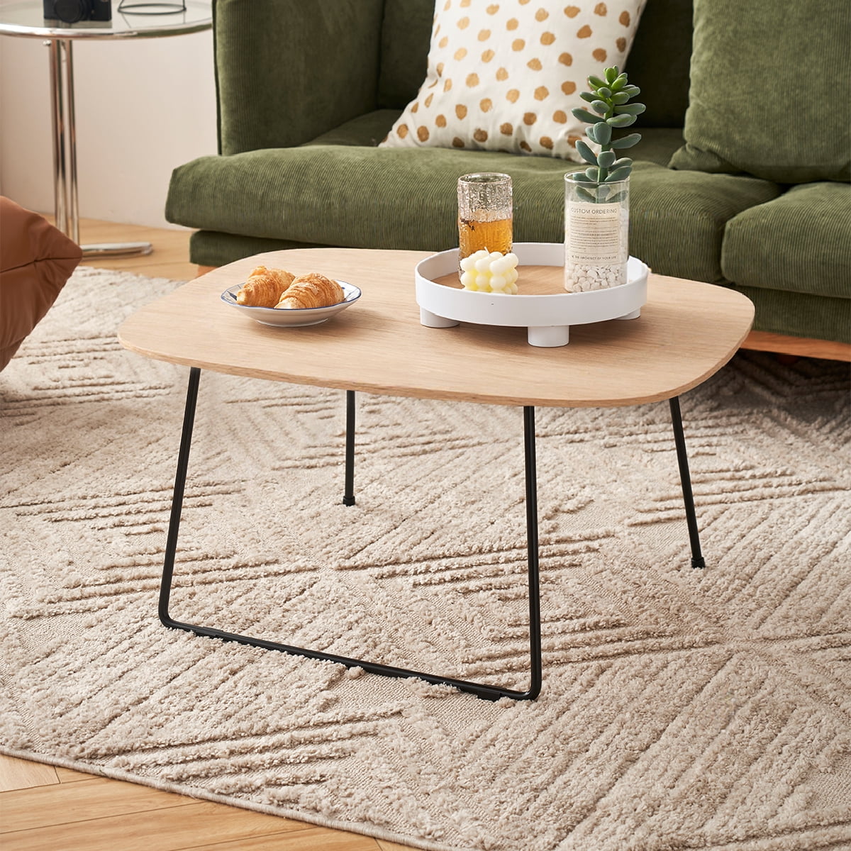 Leumius Coffee Table for Living Room,Modern Small Coffee Table for Living Room & Bedroom
