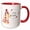 Red/White, variant on 3drose, Viva Peru Lama Alpaca Funny Animal, 11oz Mug