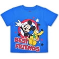 thumbnail image 2 of Mickey Mouse Boys 3 Piece Zip Up Hoodie Tee and Jogger Set, Toddler, 2 of 7