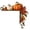 A, variant on Byndra Fall Door Frame Corner Decor, Thanksgiving Animal Door Topper, Resin Look Corner Accent for Entryway Wall and Door Molding