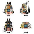 thumbnail image 4 of FORMRS Mini Backpack Purse for Women Quilted Travel Daypack Casual Shoulder Bag, Floral Patterns, 4 of 7