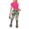thumbnail image 1 of JDinms Women's Bell Bottom Jeans Destoryed Ripped Hole Denim Flare Pants, 1 of 3