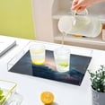 thumbnail image 6 of WOBOGO Acrylic Serving Trays 15.7x11.8 Inch Spill Proof Clear Decorative Organizer with Handle Clouds Dense Sky, 6 of 7