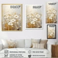 thumbnail image 4 of Designart "Breeze Among Beige Wildflowers V" Wildflowers Floater Framed Canvas Art Print, 4 of 5