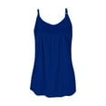 thumbnail image 6 of wcjm Blue Women's Plus Size Soft Tank Top With Bra Sleeveless Comfort Yoga Fitness Top Tank Top, 6 of 9