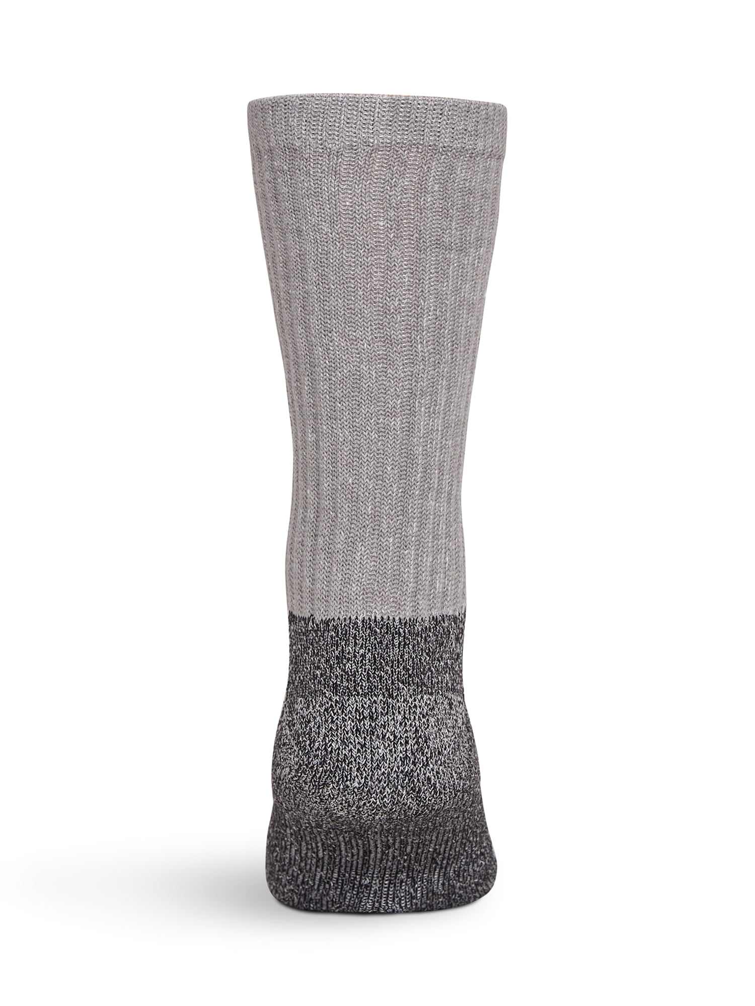 Wrangler Cushion Crew Socks for Men, Size 6-12, Gray, 6 Pairs