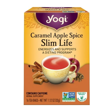 Caramel French Tea - (6 Boxes) Yogi Tea, Caramel Apple Spice Slim Life Tea, Tea Bags, 16 Ct, 1.12 OZ