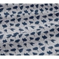 thumbnail image 4 of oneOone Cotton Jersey Navy Blue Fabric Florals Sewing Fabric By The Yard Printed Diy Clothing Sewing Supplies 58 Inch Wide, 4 of 4
