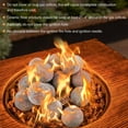 thumbnail image 5 of Gymax 15 PCS Ceramic Fiber Fire Balls 3'' Round Fire Stone Set for Indoor & Outdoor Use, 5 of 10