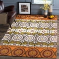 thumbnail image 4 of Safavieh  Handmade Cedar Brook Sussie Modern Cotton Rug Olive/Burgundy 5' x 8' 5' x 8', 8' x 10' Indoor Living Room, Bedroom, Dining Room, 4 of 5