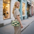 thumbnail image 7 of FORMRS Women Crossbody Purse with Chain Strap Vegan Leather Shoulder Handbag, Green Abstract Shapes, 7 of 7
