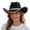 A-Black1, variant on Yuanlong Unisex Cowboy Hat Classic Sparkly Sequin Wide Curved Brim Stylish Sun Cap Retro Carnival Party Outdoor Headwear