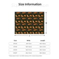 thumbnail image 5 of Yiaed Cute Little Foxes Print Blanket Throw Blanket Soft Cozy Flannel Blanket for Home Bed Sofa Couch Chair-80"x60", 5 of 6