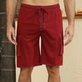 thumbnail image 4 of Mowujeit Quick Dry Swim Trunks for Men with Liner Summer Beach Shorts Red S-4XL, 4 of 10