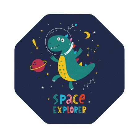 

Matuu Dinosau Space Explorer for Cup Coasters Set of 6 Leather Coasters Desk Coasters for Office Measures 4” x 4” Octagon