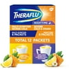 Theraflu Severe Cough Cold and Flu Day and Nighttime Relief Medicine Powder, Green Tea and Honey Lemon, 12 Count
