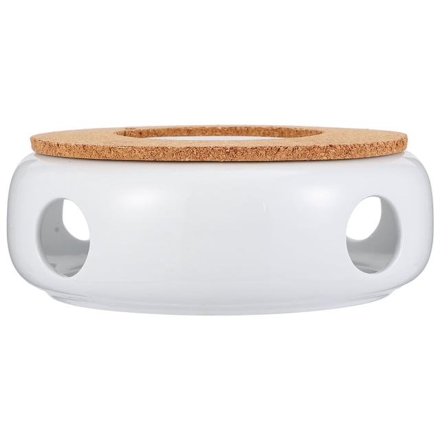 1Pc Ceramic Teapot Warmer Teapot Heating Base Tea Heater for Home Office