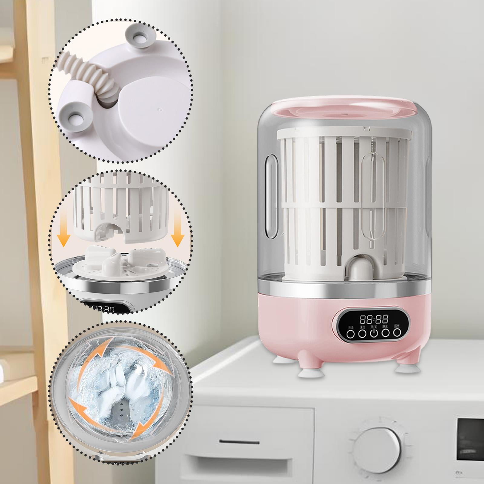 Mini Washing Machine Laundry Bucket Small Washer Gentle Hand Wash Simulation for Underwear Bra Socks Baby Clothes